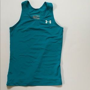 teal girls under armour tank top